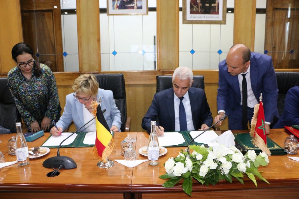 آيت الطالب والسفيرة البلجيكية