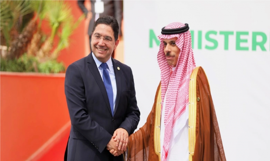 بوريطة مع وزير الخارجية السعودي